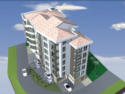 Becici'de yeni bir binada iki yatak odalı daire